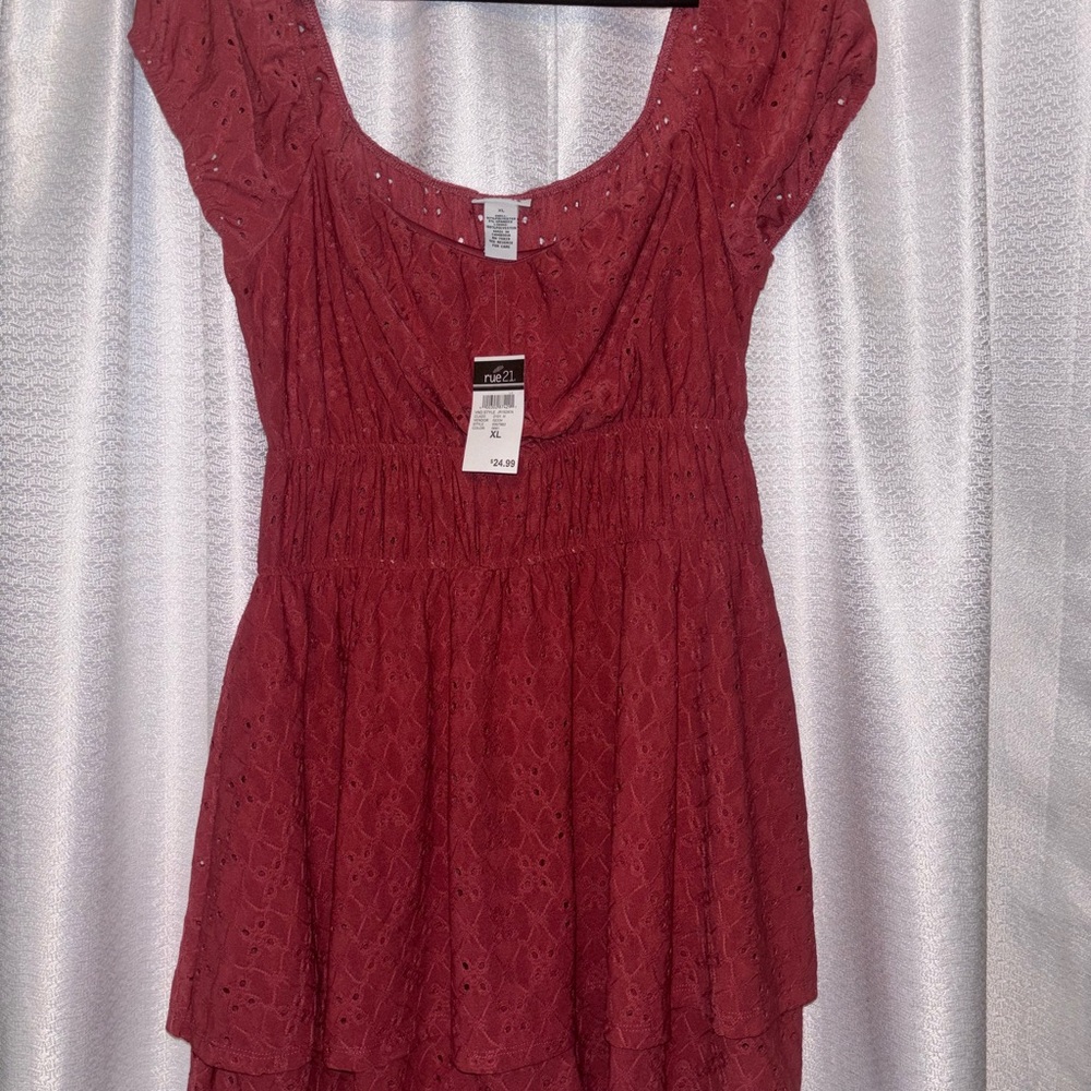 Rue21 Burgundy Lace Blouse